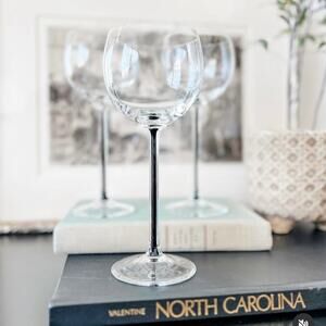 Christine‎ Hutte German Crystal Hock Wine Glasses - Set of 3